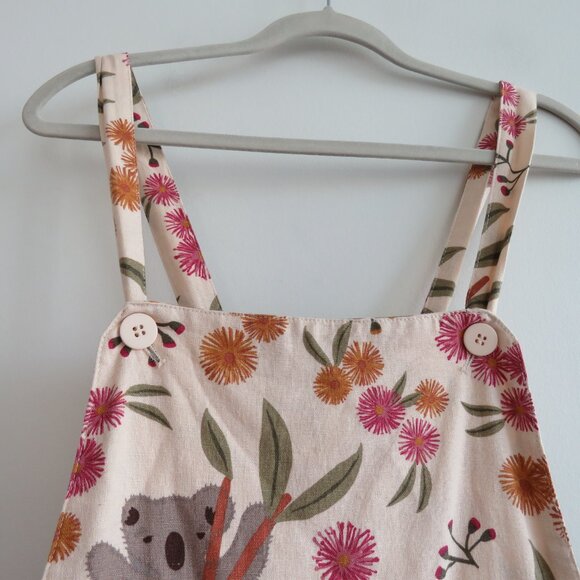 PRINCESS HIGHWAY X MODCLOTH Kool As A Koala Linen Blend Overalls - Size US 10 - Picture 6 of 16